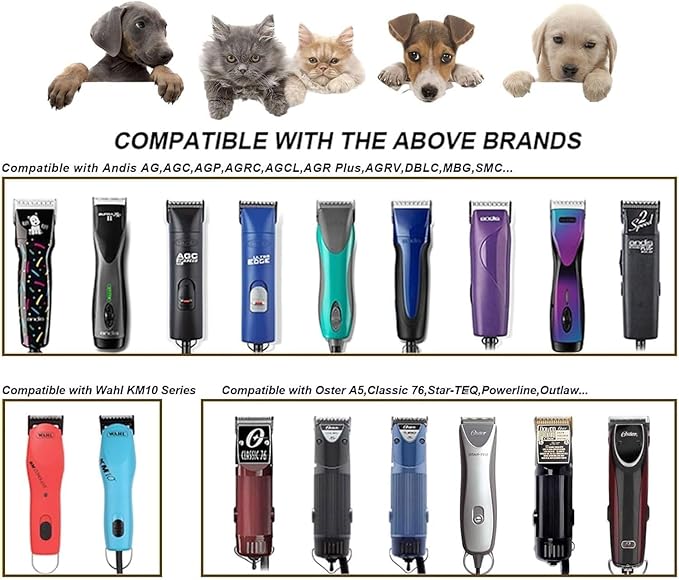Wide Blade 4FW, Dog Grooming Blade Compatible with Andis,Oster A5,Wahl km10 Clippers, Grooming Wide Blade, A5 Type Blade,for Animal Dog,Cat,Horse (4FW/1PC)
