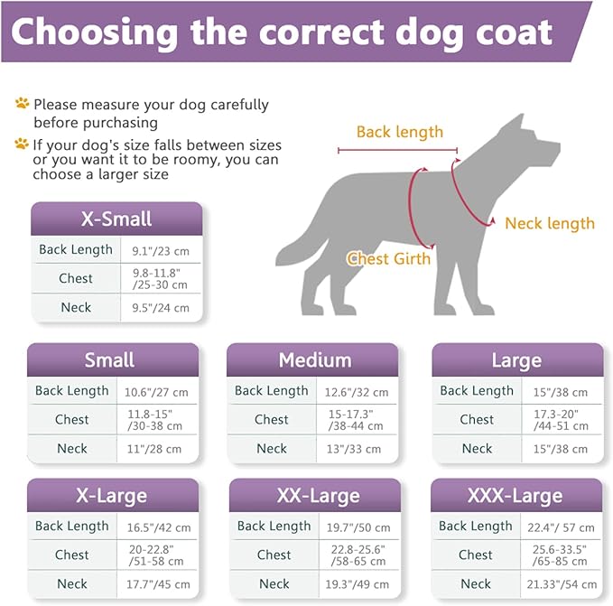 Fleece Hoodie for Dogs - Windproof Waterproof Coat, Winter Warm Jacket, Cold Weather Pet Apparel Clothes Vest for Small Medium Dogs (S, Purple)