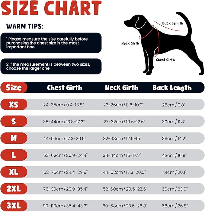 Warm Dog Coat,Waterproof Jacket in Winter Adjustable and Reversible Doggy Fleece Outfit,Thick Clothes with Foldable Collar for Puppy in Cold Days,S Red