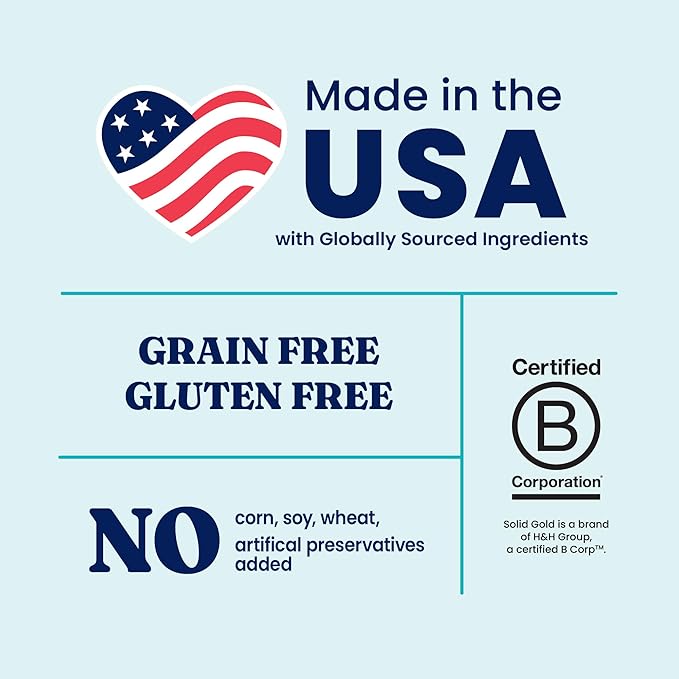Solid Gold Chicken Dry Puppy Food - W/Real Chicken & Potato - Grain Free & Gluten Free Puppy Dog Food w/Probiotics for Gut Health & Digestion - Healthy Kibble for Puppies - Nutrientboost™ - 3.75 LB