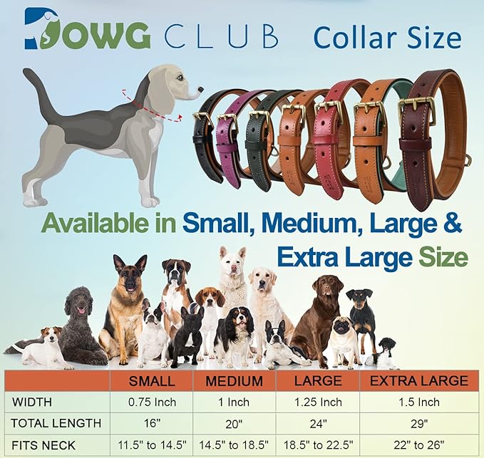 | Formal Tuxedo Shirt Collar Style Genuine Leather Collar for Dogs & Cats | Comfortable, Strong, Cushion Napa Padding (Shirt Collar - Tan, XL (Fit Neck Size 22"-26"))