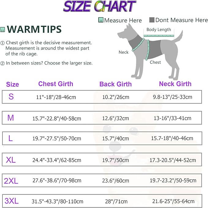 Dogcheer Warm Dog Coat, Christmas Dog Jacket Waterproof Puppy Winter Coat with Buckles, Reflective Adjustable Pet Snow Jacket Turtleneck Fleece Sweater for Small Medium Large Dogs - Purple, S