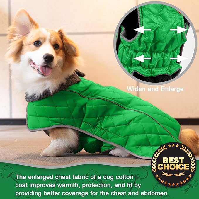 Fragralley Dog Winter Coat, Waterproof Windproof Reflective Fleece Jacket with Harness Hole, Warm Snow Vest for Small Medium Large Dogs, Ideal Gifts