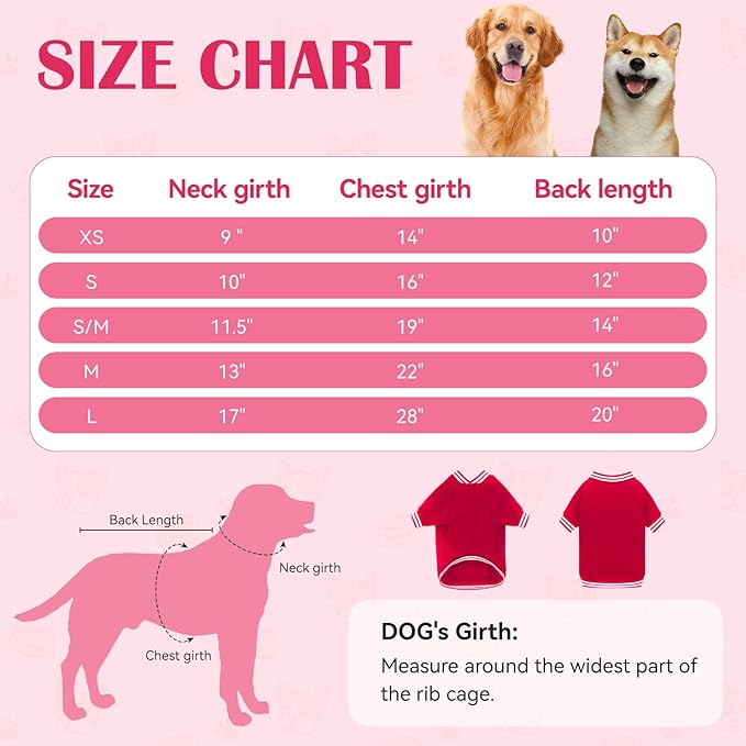 Dog Sweater Brushed Fleece Pet Clothes Baseball Jacket Soft Warm Pet Sweater Dog Sweaters for Small/Medium Dogs Boy Girl(Red-S/M)