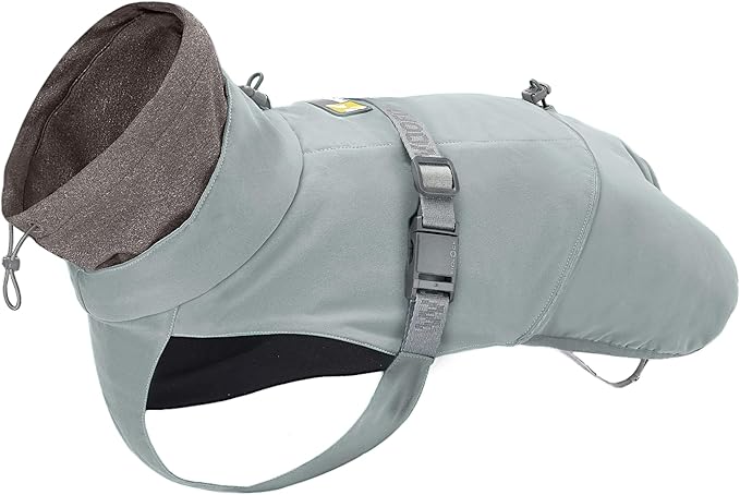 Dog Slip-on Winter Coat, Warm,Lightweight, Adjustable and Easy to Wear for Cold Weather | Waterproof & Windproof Padded Dog Winter Jacket (Glacier Grey, M)