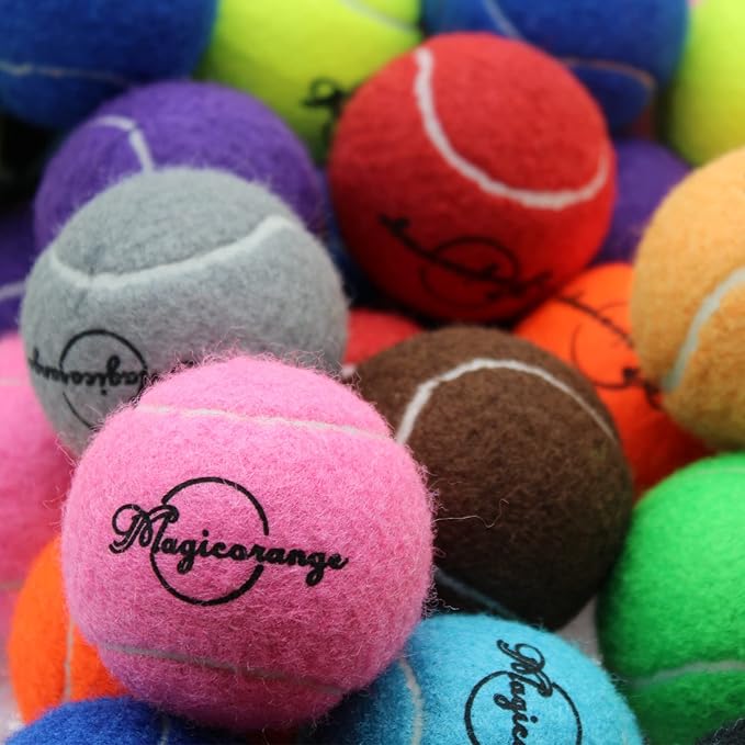 Magicorange Tennis Balls, 60 Pack Advanced Training Tennis Balls Practice Ball, Pet Dog Playing Balls,Good for Beginner Training Ball