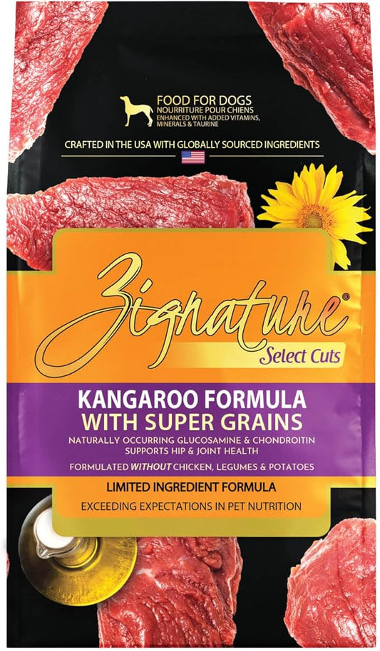 Zignature Select Cuts Kangaroo Formula 12.5lb Bag