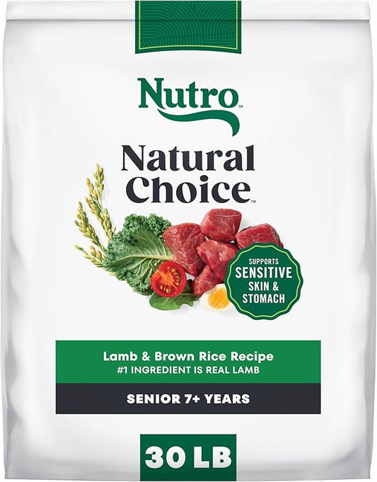 Nutro Natural Choice Lamb & Brown Rice Senior Dog Food Dry Recipe, 30 lb. Bag