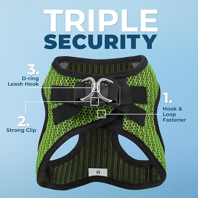 Best Pet Supplies Voyager Step-in Air Harness - All Weather Mesh, Reflective, No Pull Harness for Dogs, Cats - Secure with Hook & Loop Fastener, Buckle, Double D-Rings - Tone, XL