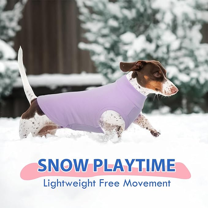 Dog Fleece Vest - Purple, S - Warm and Stretchable Sweatshirt | Sleeveless Lightweight Sweater, Pullover Design for Small Dogs, Chihuahua Clothes, Papillon, Pomeranian