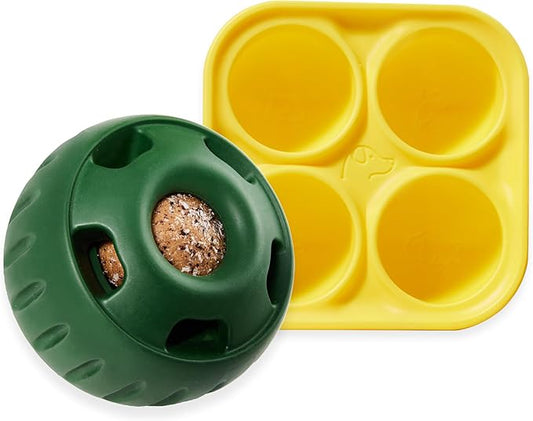 WOOF Pupsicle and Treat Tray - Long-Lasting Interactive Dog Toys and Silicone Dog Treat Mold - Keep Your Pup Busy - Easy to Clean - Dog Toys for Small Dogs 10-25 lbs