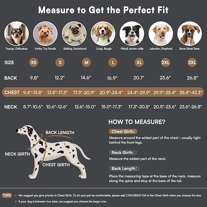 Queenmore Winter Dog Jackets for Extra Large Dogs with Harness Built-in, Waterproof Puffer Coat for Large Breed, Pet Snow Jacket for Winter/Cold Weather - Fleece Easy On Reflective, Green XL