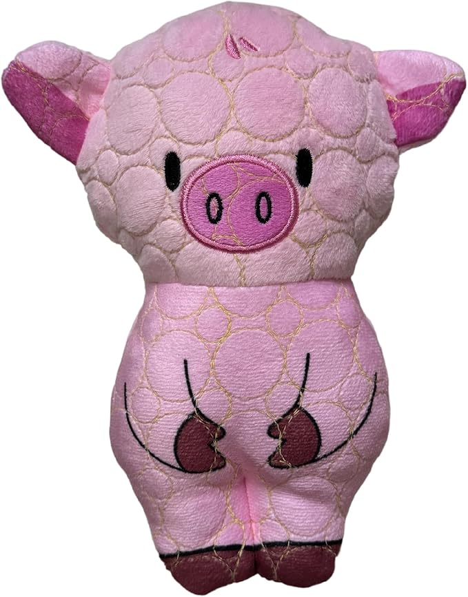 Bite Force -Durable & Strong Dog Toy Pig with Squeaker, Kevlar-Reinforced for Aggressive Chewers for Small Medium Large Dogs - Green.