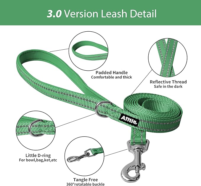 AIITLE Dog Harness, Summer No-Pull Cat Harness with a Leash, Adjustable Reflective Dog Vest, Cat Harness Escape Proof, Outdoor Walking, Camping for Extra Small Dogs and House Cats Green XXXS