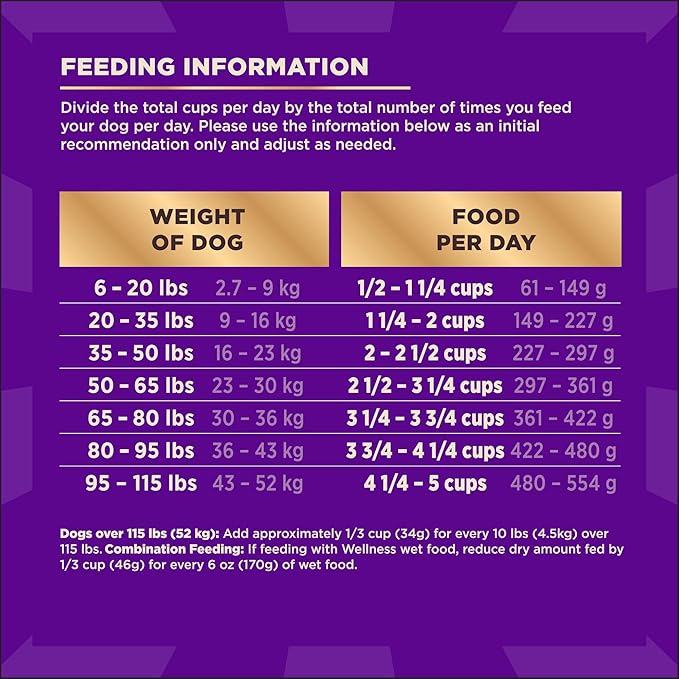 Wellness CORE+ Dry Dog Food with Freeze Dried Pieces, Grain Free, High Protein, Natural, Original Turkey & Chicken Recipe, (20-Pound Bag)
