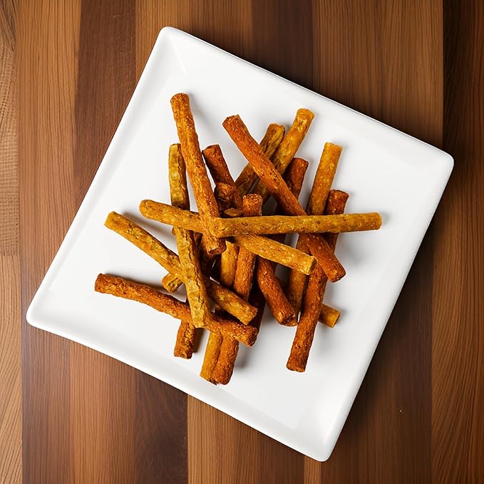 Wiggles & Wags Meaty Sticks Soft Chews, Dog Treats Sticks, Chicken & Cheese Dry Puppy Food - 6oz (Pack of 2), Bundled with Poop Bag