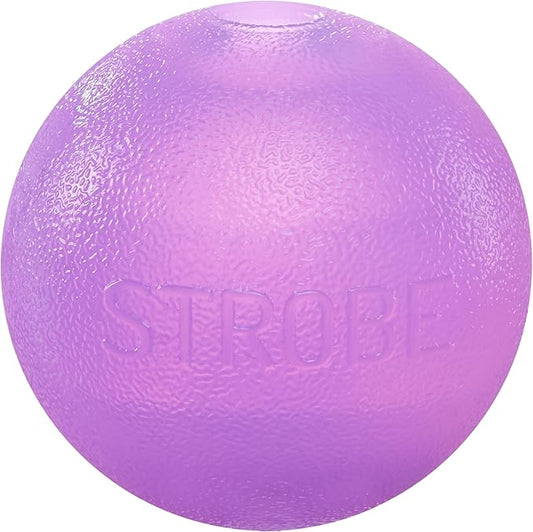 Outward Hound by Planet Dog Strobe Light Up LED Ball Dog Toy, Purple