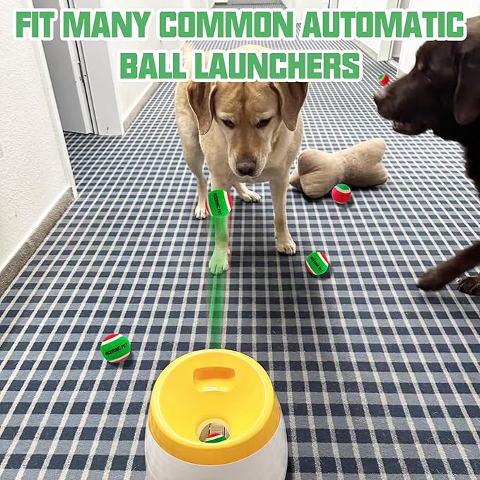 X-Small Dog Tennis Balls Dog Toys Ball 1.5" Pack of 12, Fit Ball Launchers,Christmas Dog Toys,Christmas Dog Gifts