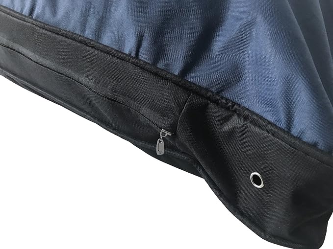 Dogbed4less eConsumersUSA Premium Mixed Shredded Memory Foam Pet Pillow Bed with Inner Cover and Durable Washable Oxford External Cover (XL 48x30 inches, Navy Blue)