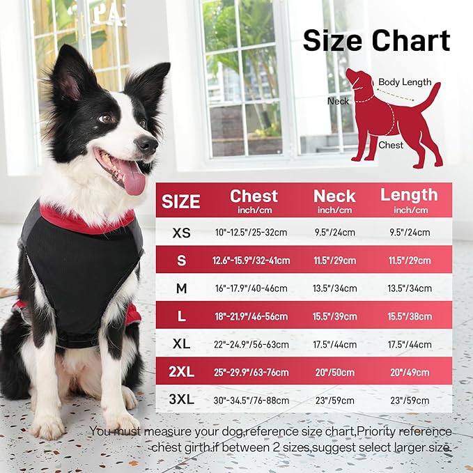 Warm Fleece Dog Coats for Large Dogs,D-Rings Waterproof Puppy Jacket for Cold Winter,Red XXXL