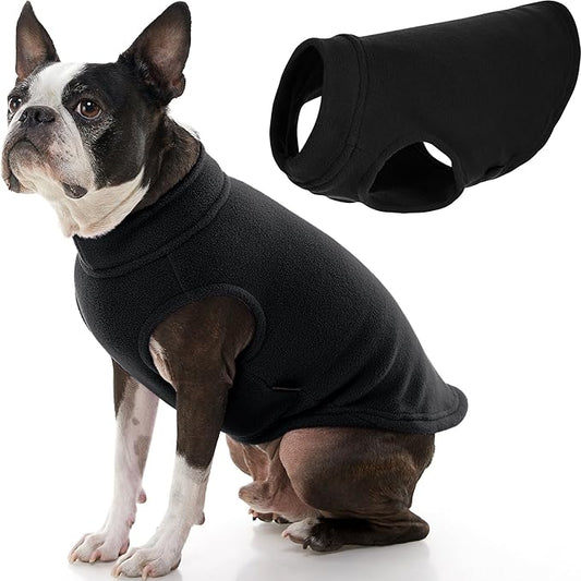 Gooby - Stretch Fleece Vest, Pullover Fleece Vest Jacket Sweater for Dogs, Black, 2X-Large