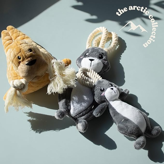 Dog Toys | Plush Toy Walrus Stuffed Animal for Dogs | Jumbo Eco Friendly Toy - Easy to Clean and Made from Non Toxic Materials