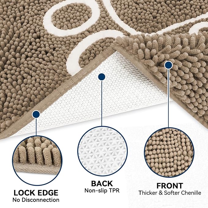 Super Absorbent Dog Door Mat, 36"*24“ Anti Slip Mat for Muddy Paws, Pet Rugs for Dirty Paws Washable That Absorbs Moisture and Dirt, for Dog Cage and Pet Resting Carpet