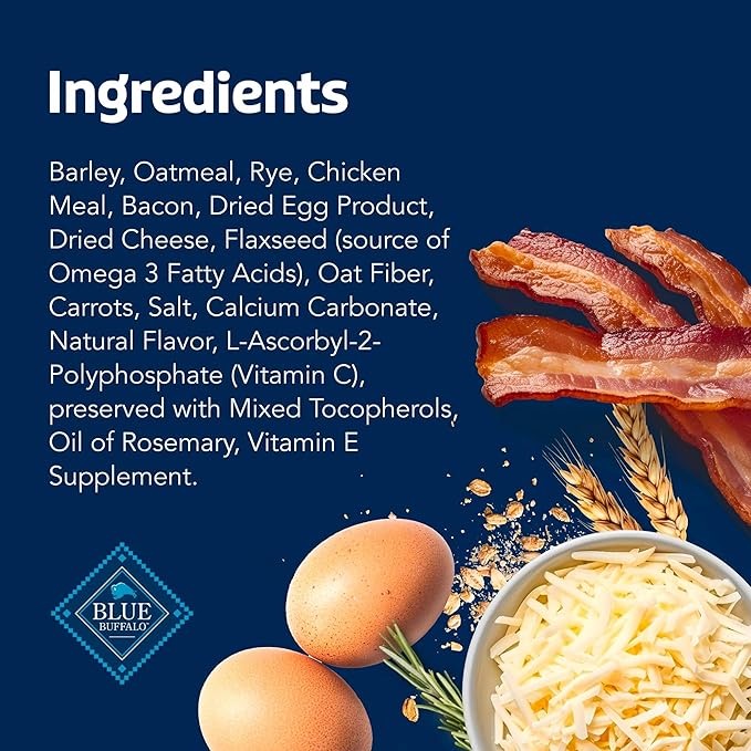 Blue Buffalo Health Bars Oven-Baked with Natural Ingredients Bacon, Egg & Cheese Crunchy Dog Biscuits, 3.5 lbs.