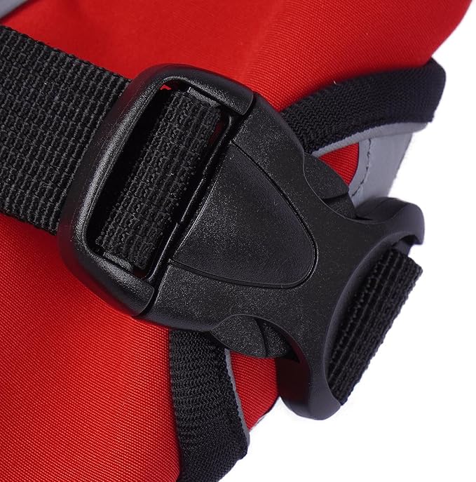 Warm Dog Coat for Winter,Waterproof Jacket with Zipper,Detachable Dog Coat with Adjustable Buckle,Comfortable Jacket for Dogs in Cold and Windy Days.XL Red