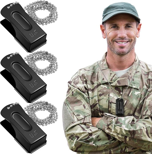 Jenaai 3 Pieces Brass Pet Training Clicker Dog Necklace Signaling Cricket Clicker Training for Puppy Dogs Cat(Black)