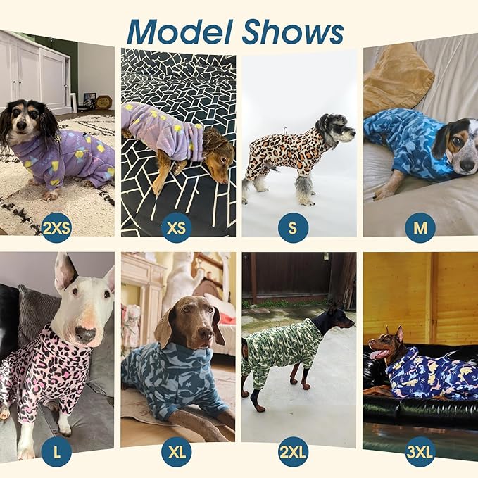 ROZKITCH Dog Winter Coat Soft Dog Fleece Pajamas, Pet Windproof Warm Cold Weather Jacket Vest with Reflective Zipper, Jumpsuit Apparel Outfit Clothes for Medium Dog Dinosaur M