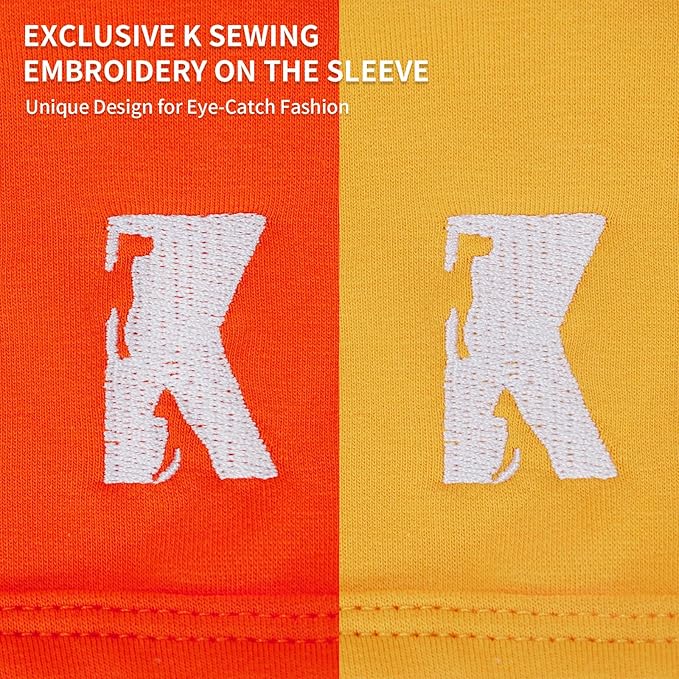 Koneseve Dog Shirts Breathable Cotton Dog Clothes Stretchy T-Shirt for Small Medium Large Dogs Cat Shirt Soft Puppy Outfit Kitten Apparel Pet Pullover Tee Blank Sweatshirt 2-Pack Yellow & Orange 2XL