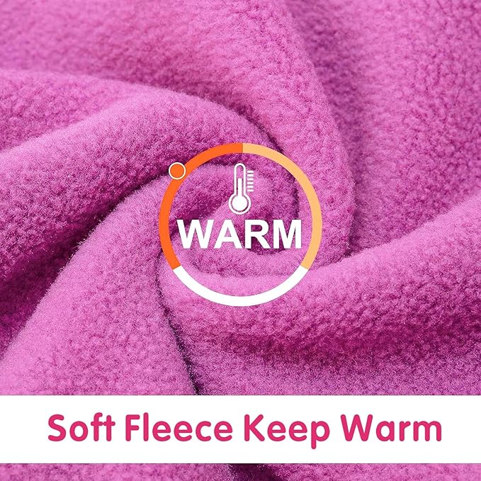 Idepet Dog Fleece Sweater - Soft Puppy & Cat Pullover Sweatshirt - Warm Winter Shirt - Classic Cat Apparel (Purple, Small)