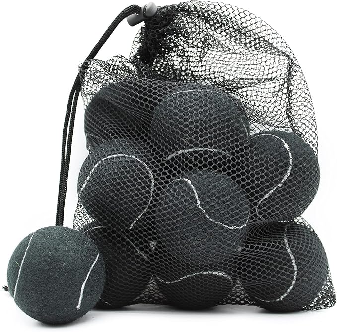 Magicorange Tennis Balls, 12 Pack Advanced Training Tennis Balls Practice Balls, Come with Mesh Bag for Easy Transport, Good for Beginner Training Ball