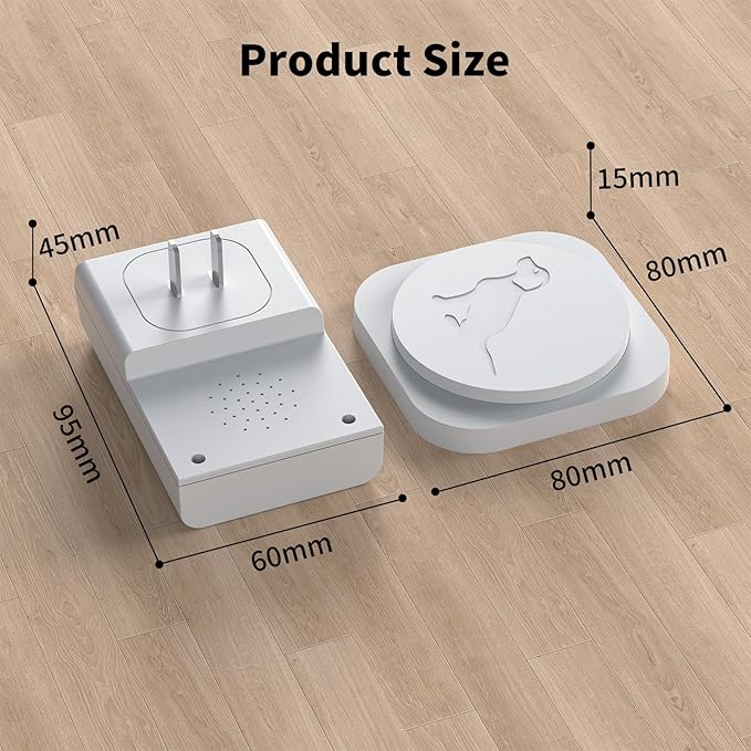 JeaTone Dog Door Bell, Smart Wireless Dog Doorbell for Potty Training, Dog Bells to Go Outside, Bell for Puppy Dog to Go Potty, Doggie Doorbell, Dog Training Bell