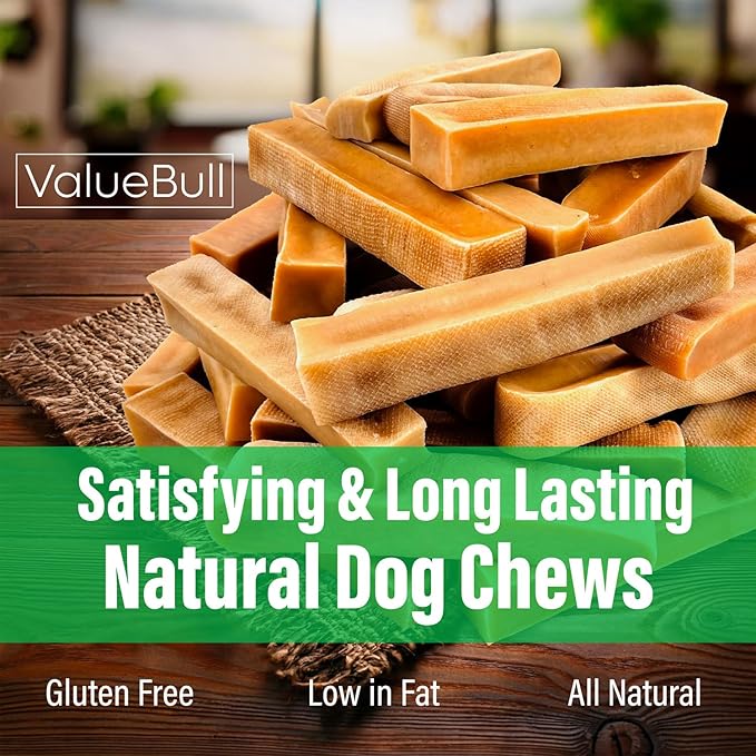 ValueBull Himalayan Yak Cheese Dog Chews, Small, 100 ct Wholesale Pack - Long Lasting for Aggressive Chewers, All Natural, Healthy & Safe, Low Odor Nepal Yak Milk Chews