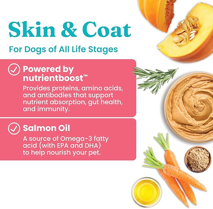 Solid Gold Healthy Dog Treats - Functional Peanut Butter Dog Treats w/Salmon Oil & Superfoods for Skin & Coat + Gut Health - Gluten Free Healthy Training Treat for Dogs of All Ages & Sizes - 5.2oz