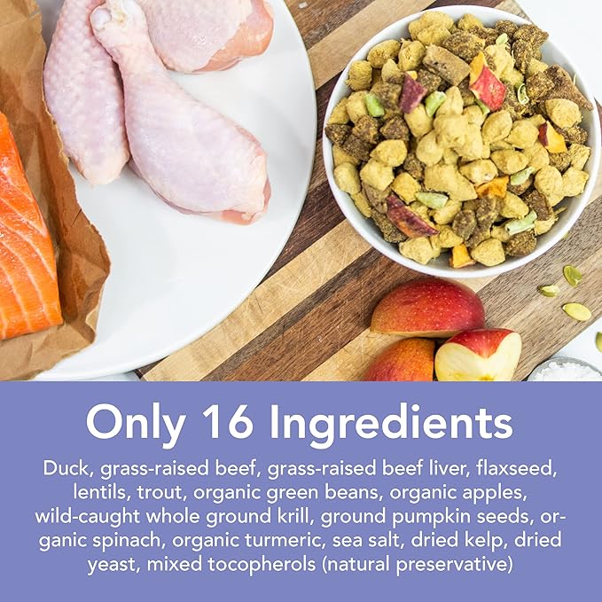 Simple Food Project - Duck & Trout Recipe - Freeze Dried Raw Food for Dogs - 24oz