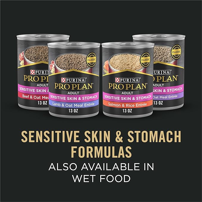 Purina Pro Plan Sensitive Skin and Stomach Dog Food Large Breed Salmon and Rice Formula - 24 lb. Bag