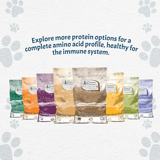 Canine Caviar - Leaping Spirit: Venison & Pearl Millet Alkaline Dry Dog Food, Limited Ingredients, Gluten-Free, Based on Science & Research, Veterinary Alternative Diet (22 Pound Bag)