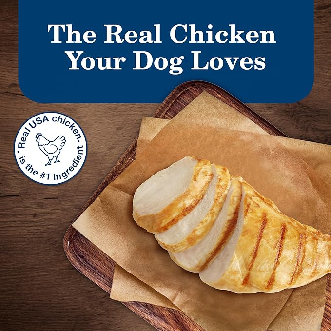 Blue Buffalo Homestyle Recipe Large Breed Adult Wet Dog Food, Made with Natural Ingredients, Chicken Dinner With Garden Vegetables, 12.5-oz. Can (Pack of 12)
