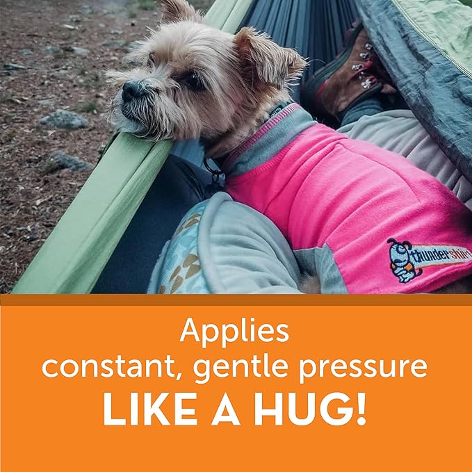 ThunderShirt for Dogs, Medium, Pink Polo - Dog Anxiety Vest