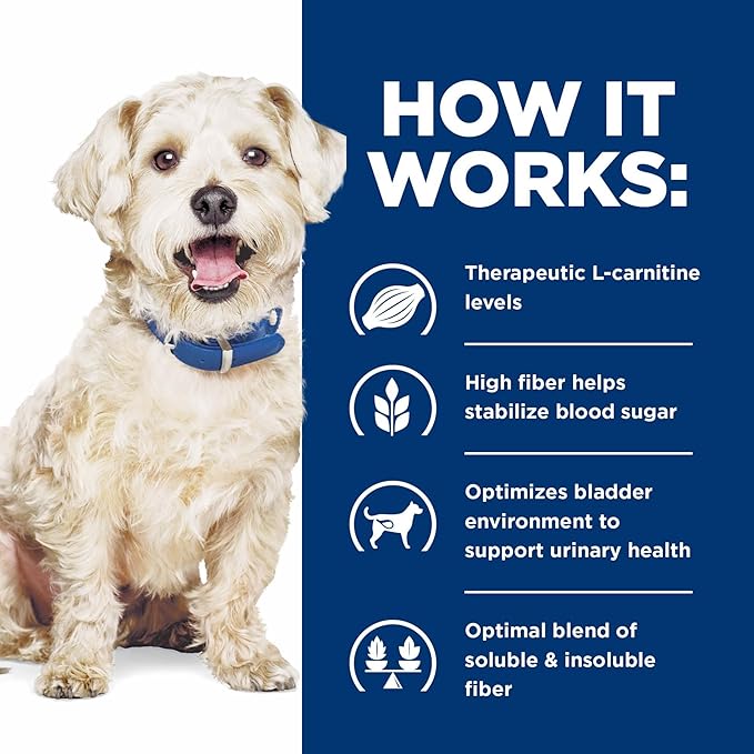 Hill's Prescription Diet w/d Multi-Benefit Digestive/Weight/Glucose/Urinary Management with Chicken Wet Dog Food, Veterinary Diet, 13 oz. Cans, 12-Pack