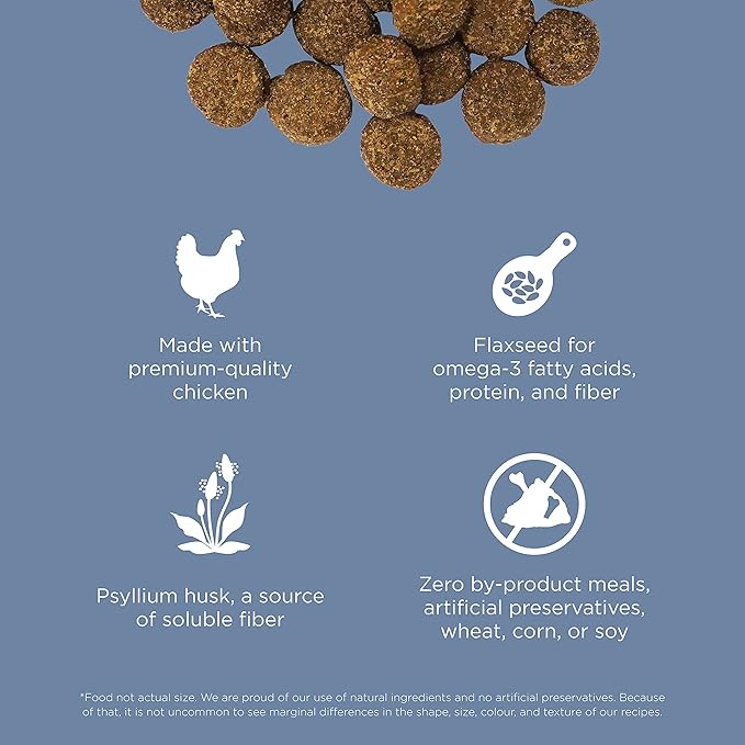 Go! Solutions Weight Management + Joint Care, Grain-Free Dry Dog Food, Chicken Adult and Senior Recipe, 22 lb Bag
