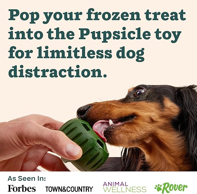 WOOF Pupsicle Treat Tray Mold, XL 75 lbs and Up, Silicone Molds for Dog Treats, Dishwasher Safe, Reusable Treat Tray, Freeze Refill Treats For The Pupsicle Toy