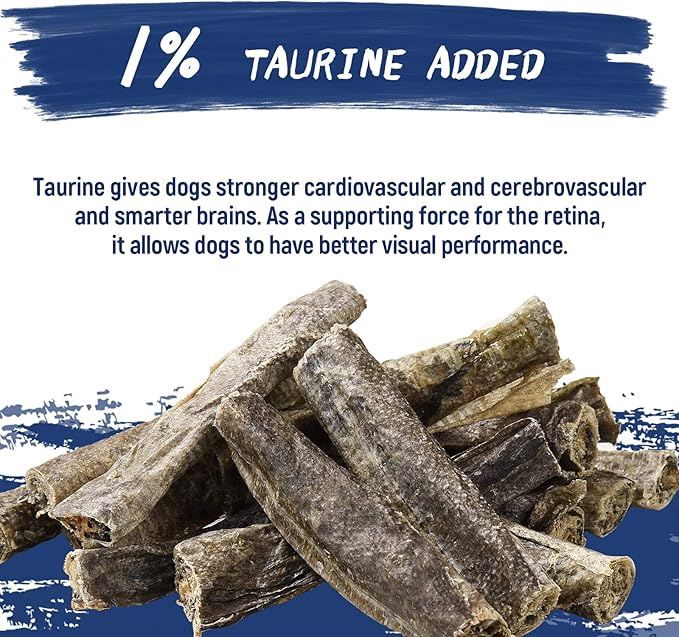 PAWUP Dog Treats, Cod Skins Dog Treat with Taurine, One-Ingredient Grain-Free Chew Fish Skin Rolls Rich in Omega3, 8 oz