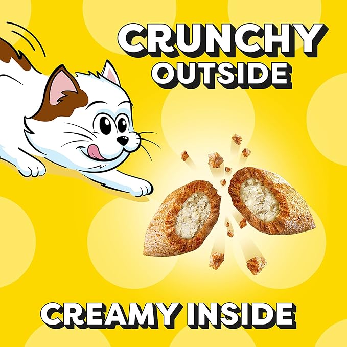 Temptations Kitten Crunchy and Soft Cat Treats Salmon and Dairy Flavor, 3 oz. Pouch, (Pack of 12)