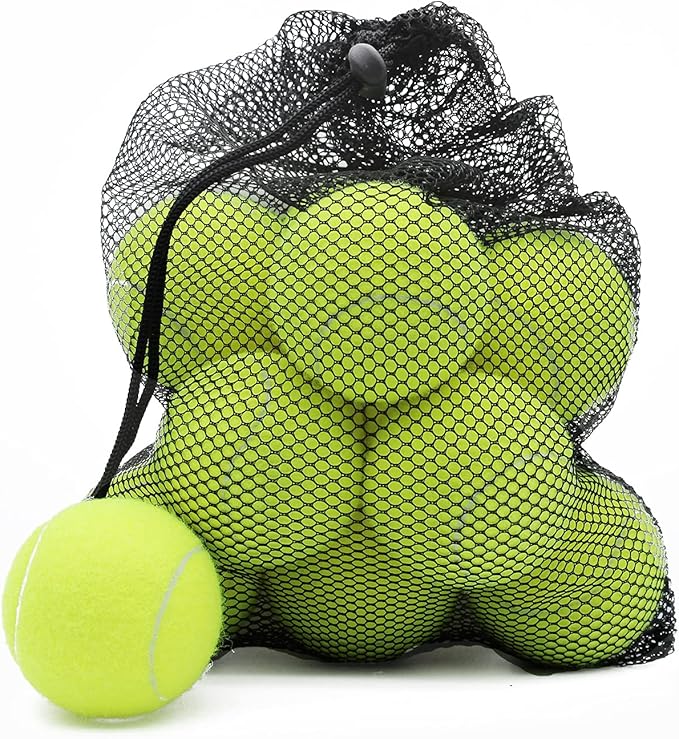 Magicorange Tennis Balls, 12 Pack Advanced Training Tennis Balls Practice Balls, Come with Mesh Bag for Easy Transport, Good for Beginner Training Ball