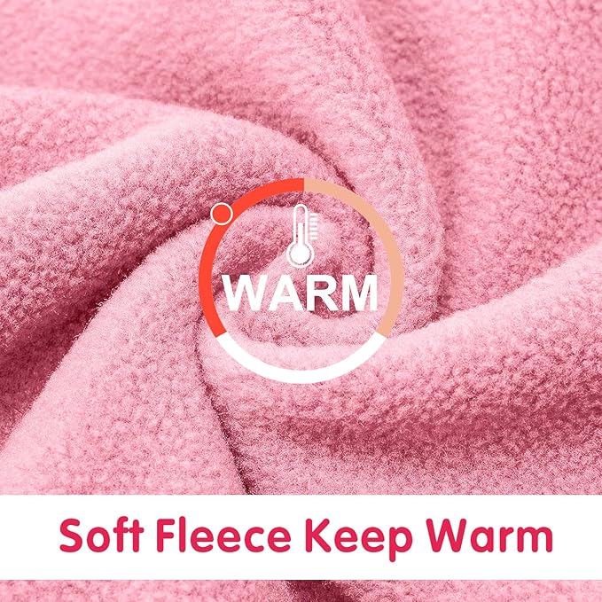 Idepet Dog Fleece Sweater - Soft Puppy & Cat Pullover Sweatshirt - Warm Winter Shirt (Small, Pink)