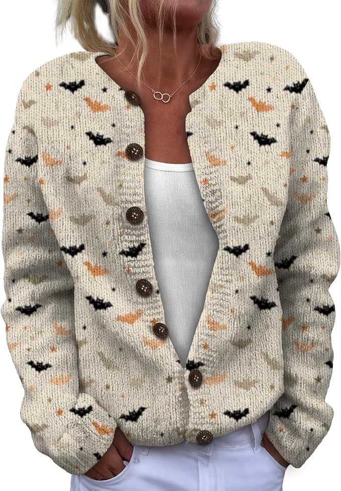 Sweater for Women Trendy Open Front Cardigan Fall Cardigan Sweaters for Women Crewneck Long Sleeve Outfits Fashion